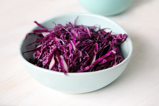 Raw Corn And Purple Cabbage Slaw